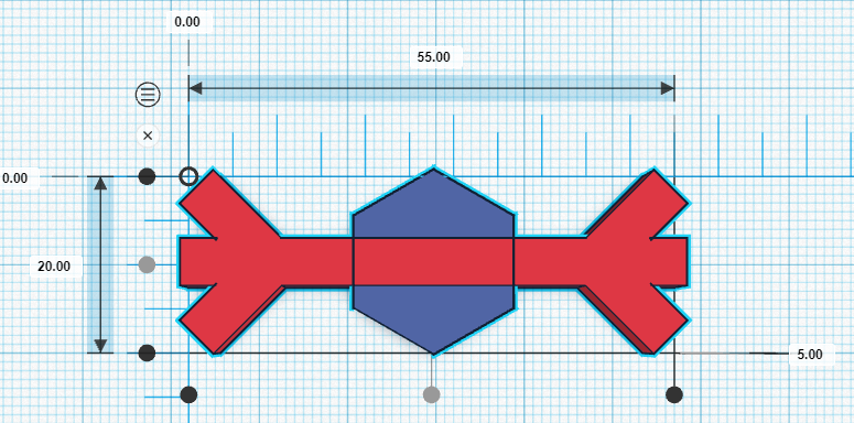 Image of shape with polygon added